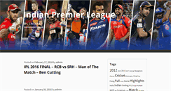 Desktop Screenshot of indian-premier-league.com