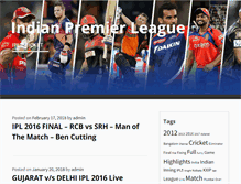 Tablet Screenshot of indian-premier-league.com